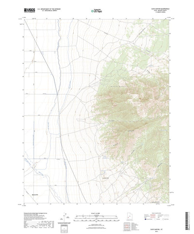 United States Geological Survey Cave Canyon, UT (2023, 24000-Scale) digital map
