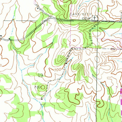 United States Geological Survey Cave City, AR (1943, 24000-Scale) digital map