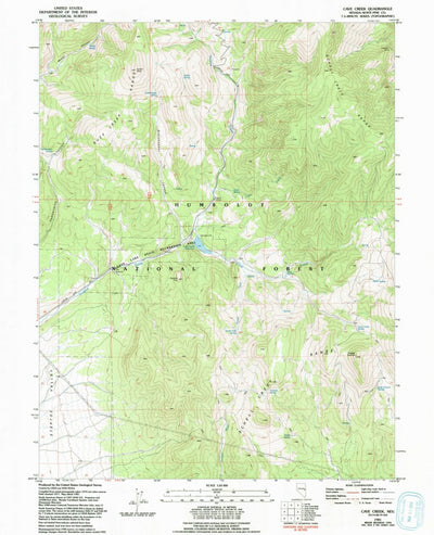 United States Geological Survey Cave Creek, NV (1981, 24000-Scale) digital map