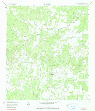 United States Geological Survey Cave Creek School, TX (1961, 24000-Scale) digital map
