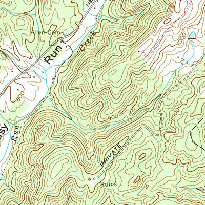 United States Geological Survey Cave Creek, TN (1968, 24000-Scale) digital map