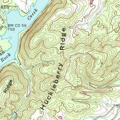 United States Geological Survey Cave Creek, TN (1968, 24000-Scale) digital map