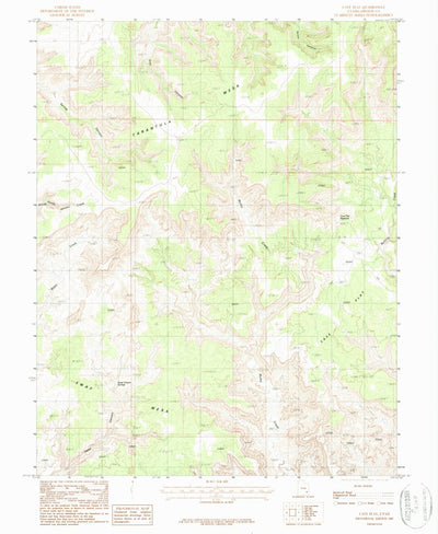 United States Geological Survey Cave Flat, UT (1987, 24000-Scale) digital map