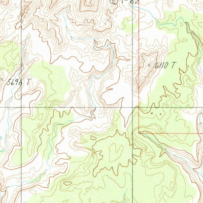 United States Geological Survey Cave Flat, UT (1987, 24000-Scale) digital map