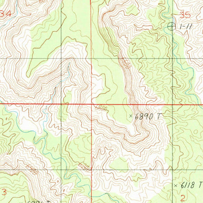 United States Geological Survey Cave Flat, UT (1987, 24000-Scale) digital map