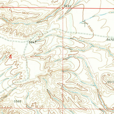 United States Geological Survey Cave Gulch Reservoir, WY (1968, 24000-Scale) digital map