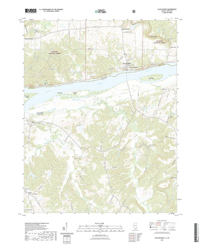 United States Geological Survey Cave-in-Rock, IL (2021, 24000-Scale) digital map