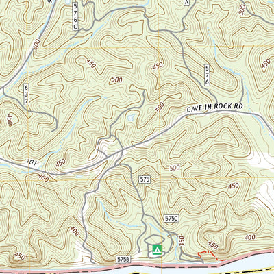 United States Geological Survey Cave-in-Rock, IL (2021, 24000-Scale) digital map