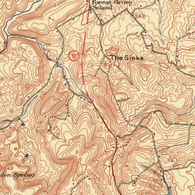 United States Geological Survey Cave-In-Rock, IL-KY (1925, 62500-Scale) digital map
