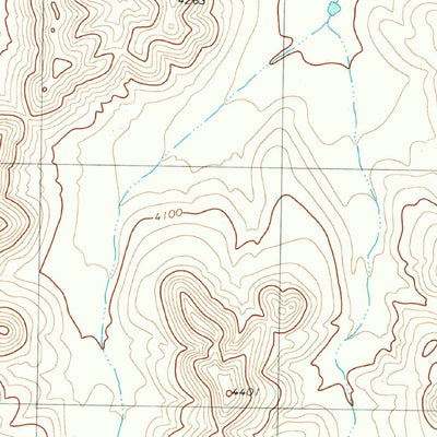 United States Geological Survey Cave Mesa, TX (1980, 24000-Scale) digital map