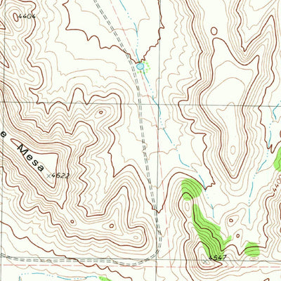 United States Geological Survey Cave Mesa, TX (1980, 24000-Scale) digital map