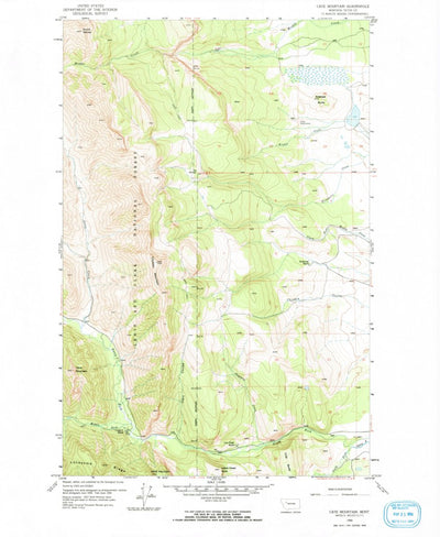United States Geological Survey Cave Mountain, MT (1958, 24000-Scale) digital map