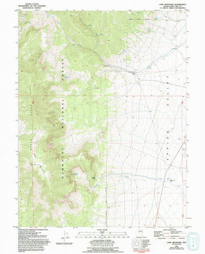 United States Geological Survey Cave Mountain, NV (1981, 24000-Scale) digital map