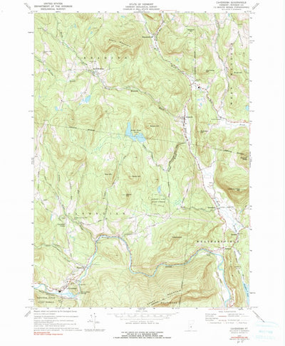 United States Geological Survey Cavendish, VT (1972, 24000-Scale) digital map