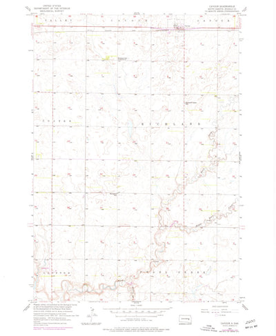 United States Geological Survey Cavour, SD (1957, 24000-Scale) digital map