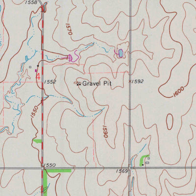 United States Geological Survey Cawker City, KS (1962, 24000-Scale) digital map
