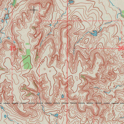 United States Geological Survey Cawker City NW, KS (1969, 24000-Scale) digital map