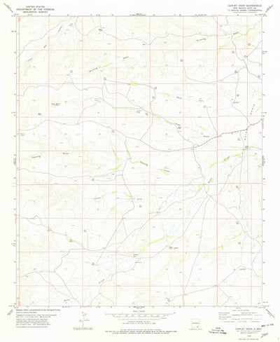 United States Geological Survey Cawley Draw, NM (1978, 24000-Scale) digital map
