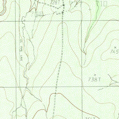 United States Geological Survey Cayetano Creek, TX (1982, 24000-Scale) digital map