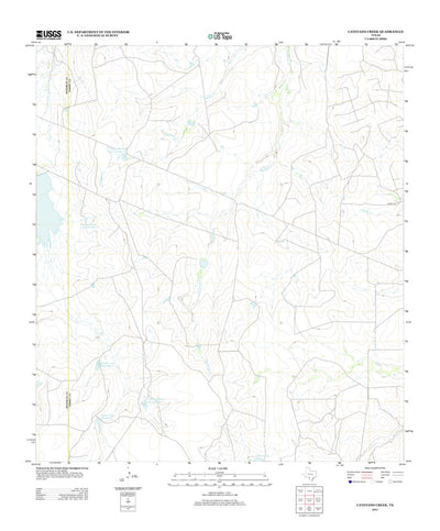 United States Geological Survey Cayetano Creek, TX (2012, 24000-Scale) digital map