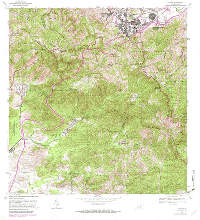 United States Geological Survey Cayey, PR (1972, 20000-Scale) digital map