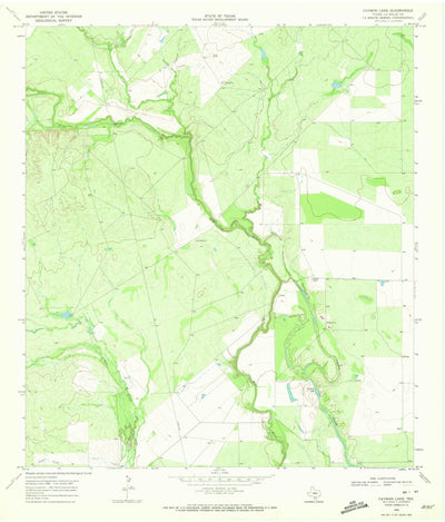 United States Geological Survey Cayman Lake, TX (1969, 24000-Scale) digital map