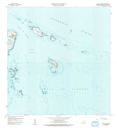 United States Geological Survey Cayo Icacos, PR (1958, 20000-Scale) digital map