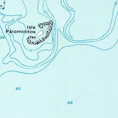 United States Geological Survey Cayo Icacos, PR (1958, 20000-Scale) digital map