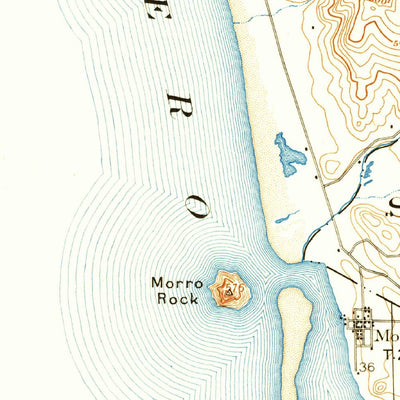 United States Geological Survey Cayucos, CA (1897, 62500-Scale) digital map