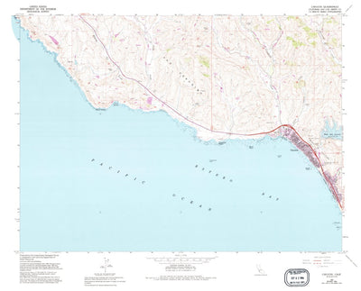 United States Geological Survey Cayucos, CA (1965, 24000-Scale) digital map