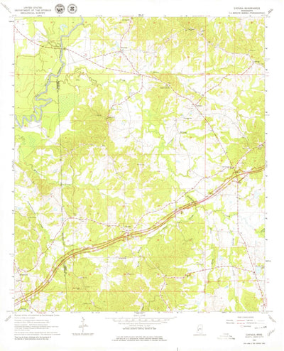 United States Geological Survey Cayuga, MS (1963, 24000-Scale) digital map