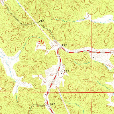 United States Geological Survey Cayuga, MS (1963, 24000-Scale) digital map