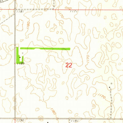 United States Geological Survey Cayuga, ND (1958, 24000-Scale) digital map