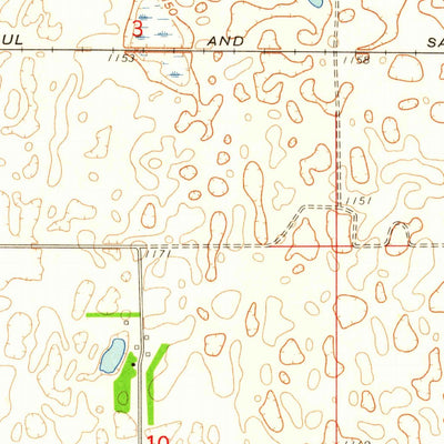 United States Geological Survey Cayuga, ND (1958, 24000-Scale) digital map