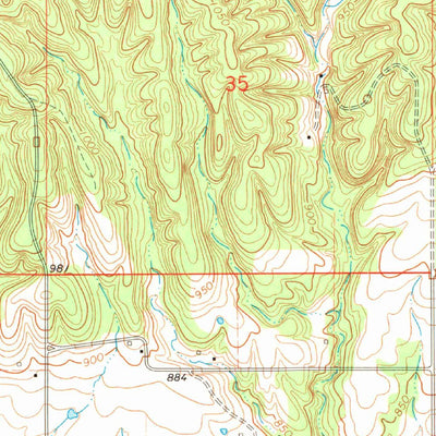 United States Geological Survey Cayuga, OK (1964, 24000-Scale) digital map