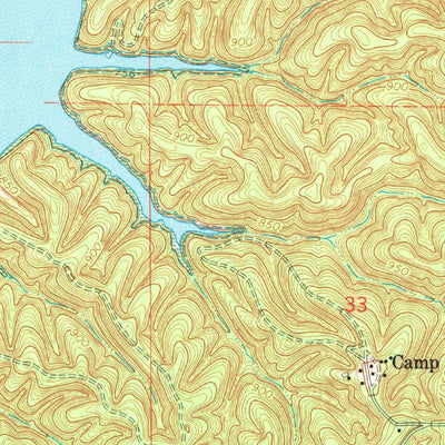 United States Geological Survey Cayuga, OK (1964, 24000-Scale) digital map