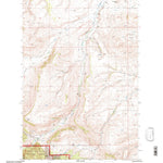 United States Geological Survey Cayuse Basin, MT (1995, 24000-Scale) digital map