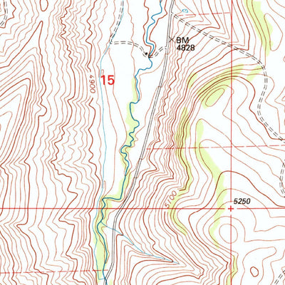United States Geological Survey Cayuse Basin, MT (1995, 24000-Scale) digital map
