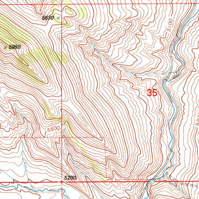 United States Geological Survey Cayuse Basin, MT (1995, 24000-Scale) digital map
