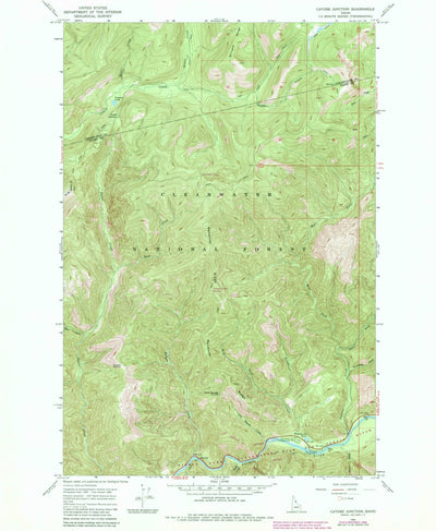 United States Geological Survey Cayuse Junction, ID (1966, 24000-Scale) digital map