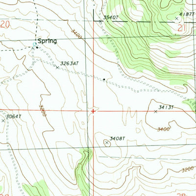 United States Geological Survey Cayuse Mountain, WA (1988, 24000-Scale) digital map