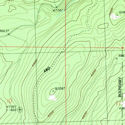 United States Geological Survey Cayuse Mountain, WA (1988, 24000-Scale) digital map