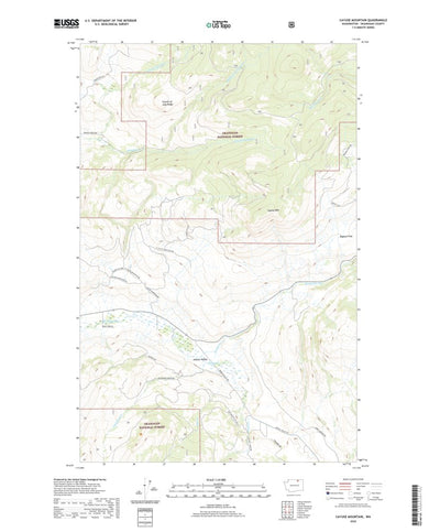 United States Geological Survey Cayuse Mountain, WA (2020, 24000-Scale) digital map