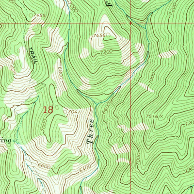 United States Geological Survey Cayuse Point, ID (1964, 24000-Scale) digital map