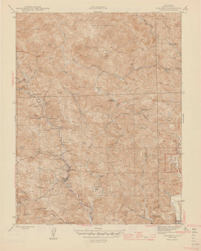 United States Geological Survey Cazadero, CA (1945, 31680-Scale) digital map