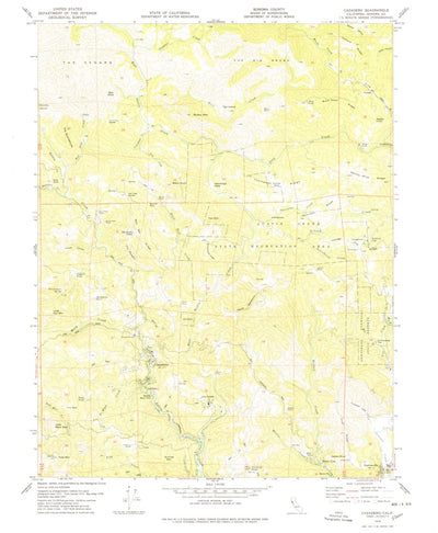 United States Geological Survey Cazadero, CA (1978, 24000-Scale) digital map