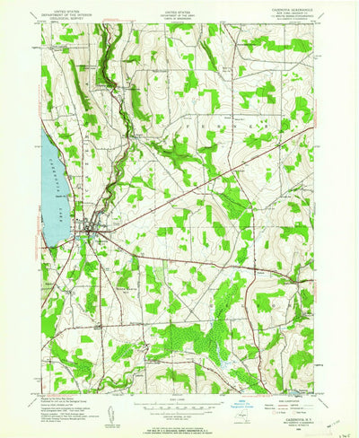 United States Geological Survey Cazenovia, NY (1943, 24000-Scale) digital map