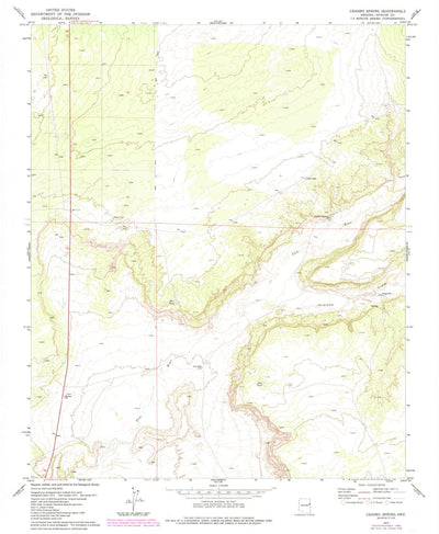 United States Geological Survey Ceadro Spring, AZ (1977, 24000-Scale) digital map