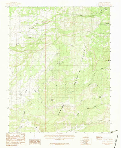 United States Geological Survey Cebolla, NM (1983, 24000-Scale) digital map