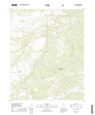 United States Geological Survey Cebolla, NM (2020, 24000-Scale) digital map